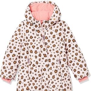 Amazon Essentials Girls Long Heavy-Weight Hooded Puffer NIB XL animal print